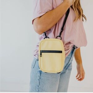 Brixley Yellow leather Crossbody Bag